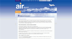 Desktop Screenshot of airdiscountscheme.com